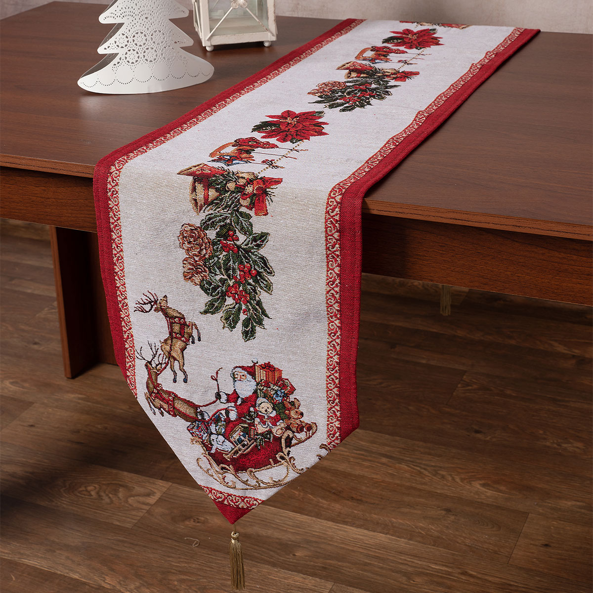 Χριστουγεννιάτικη Τραβέρσα (35×175) Silk Fashion W355