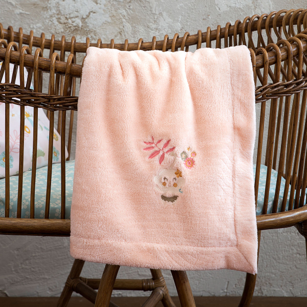 Κουβέρτα Fleece Αγκαλιάς (80x110) Nima Baby Happy Monkey