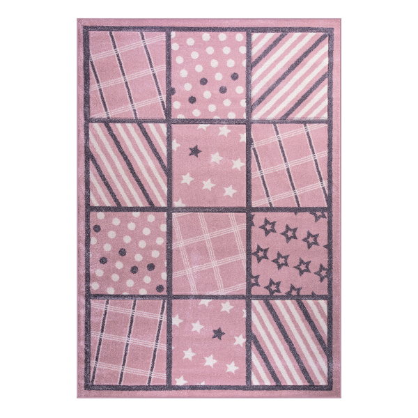 Παιδικό Χαλί (133x190) Ezzo Dreamer Blocks A163A Pink