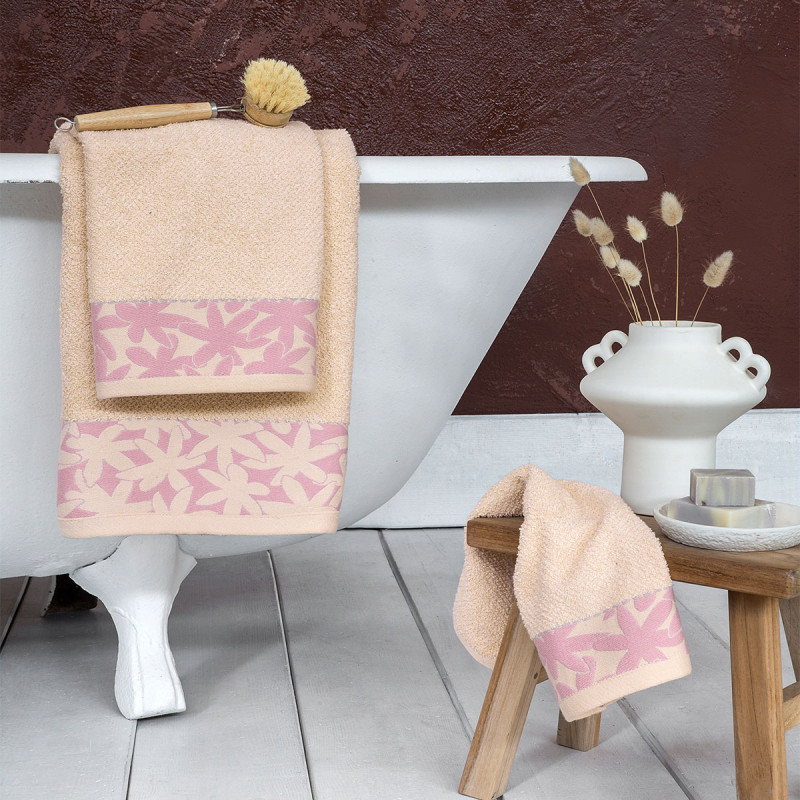 Πετσέτα Προσώπου (50x90) Nima Bath Elect Pink 480gsm