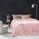 Κουβέρτα Βελουτέ Μονή Nima Bed Linen Coperta Powder Pink