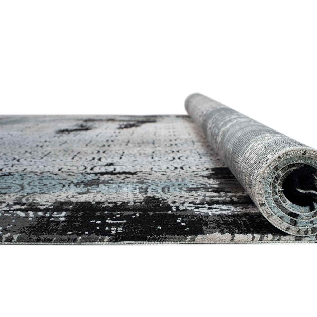 Χαλί Διαδρόμου (80X150) Βιοκαρπέτ Naf Negro 12893 U Home Χαλιά Διάδρομοι Spitishop