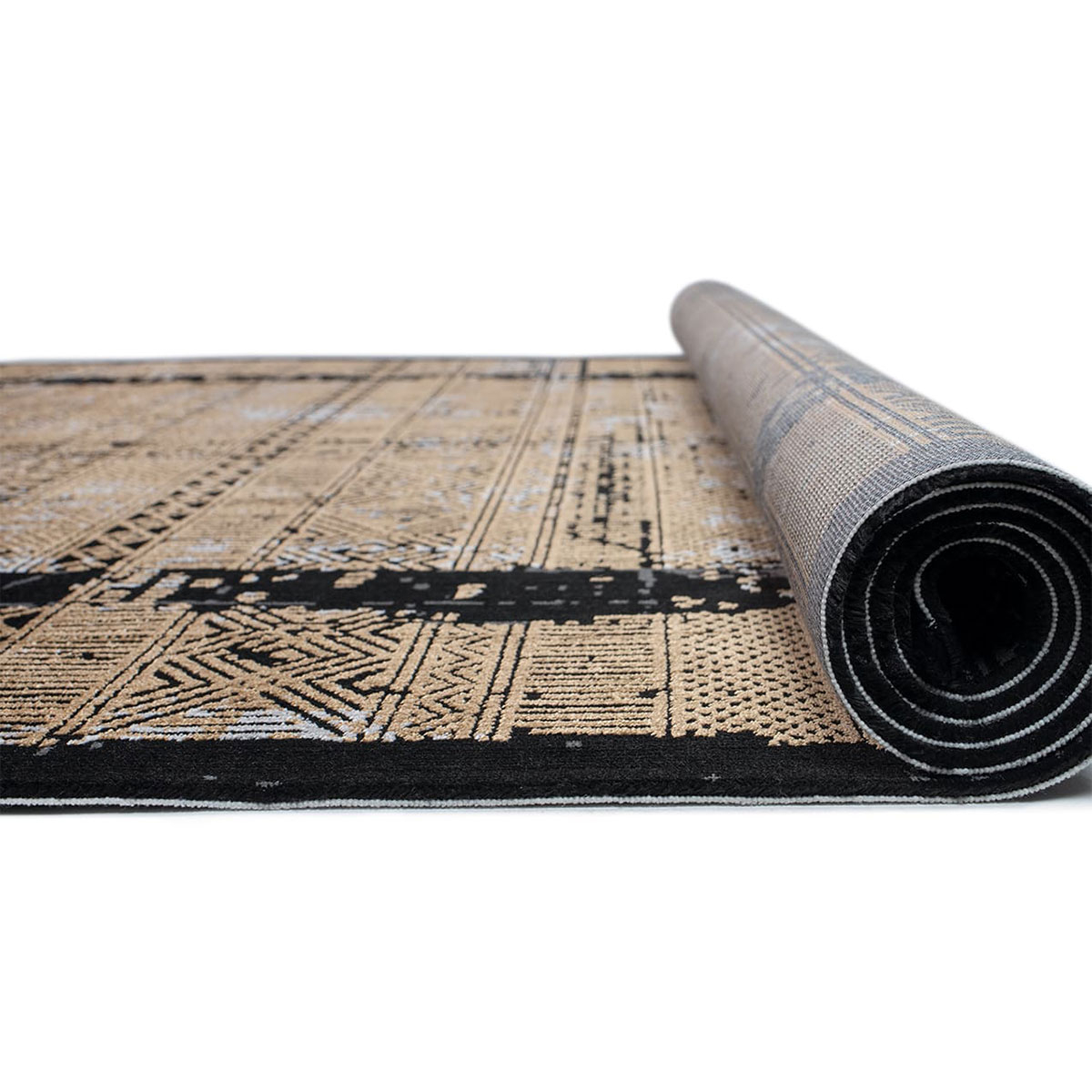 Χαλί Διαδρόμου (80X220) Βιοκαρπέτ Naf Negro 12900 J Home Χαλιά Διάδρομοι Spitishop