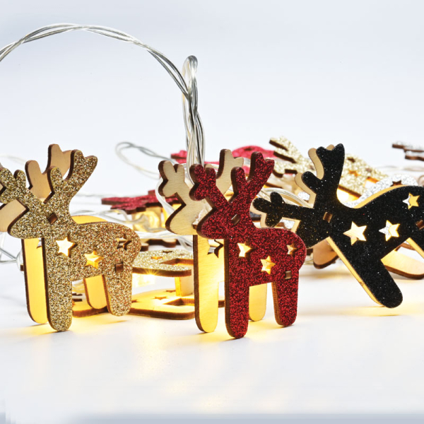 Χριστουγεννιάτικη Διακοσμητική Γιρλάντα Μπαταρίας Με 10 Led Φωτάκια Aca Deer X061011248