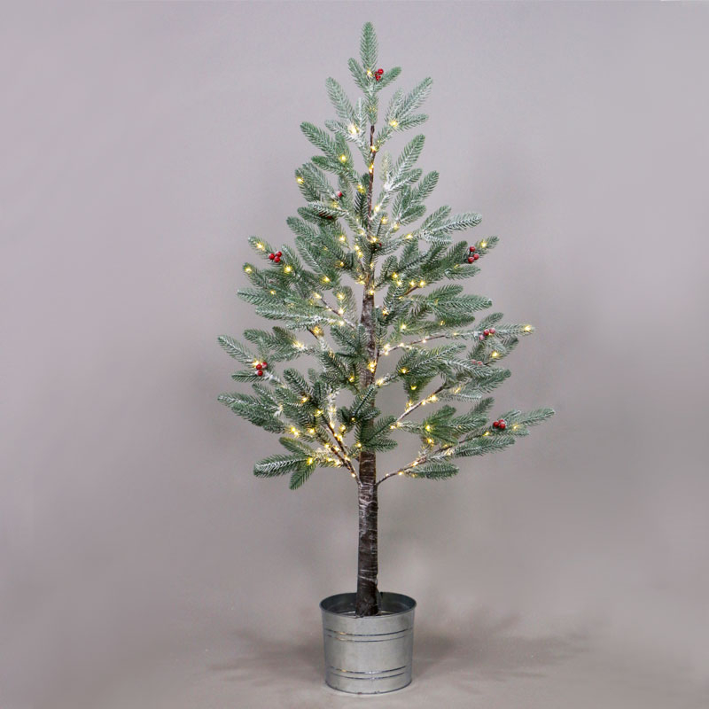Χριστουγεννιάτικο Δέντρο Σε Γλάστρα 120εκ. Με Led Aca X10168144