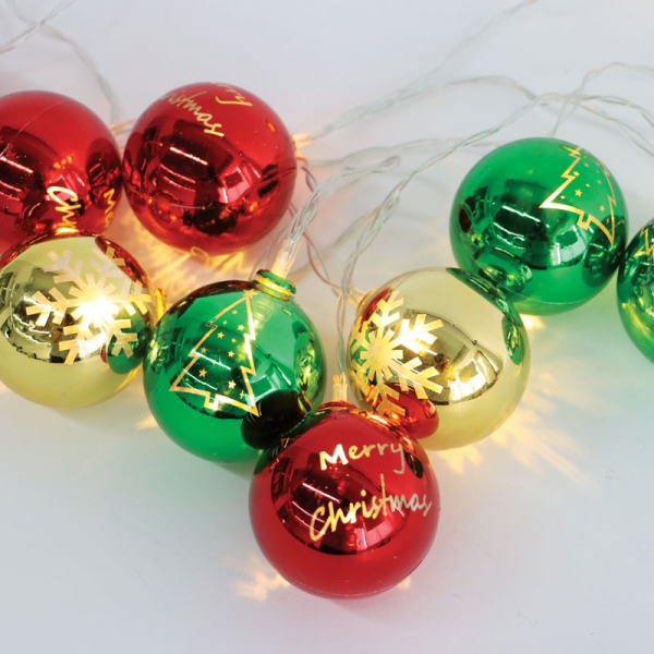 Χριστουγεννιάτικη Διακοσμητική Γιρλάντα Μπαταρίας Με 10 Led Φωτάκια Aca X07101162