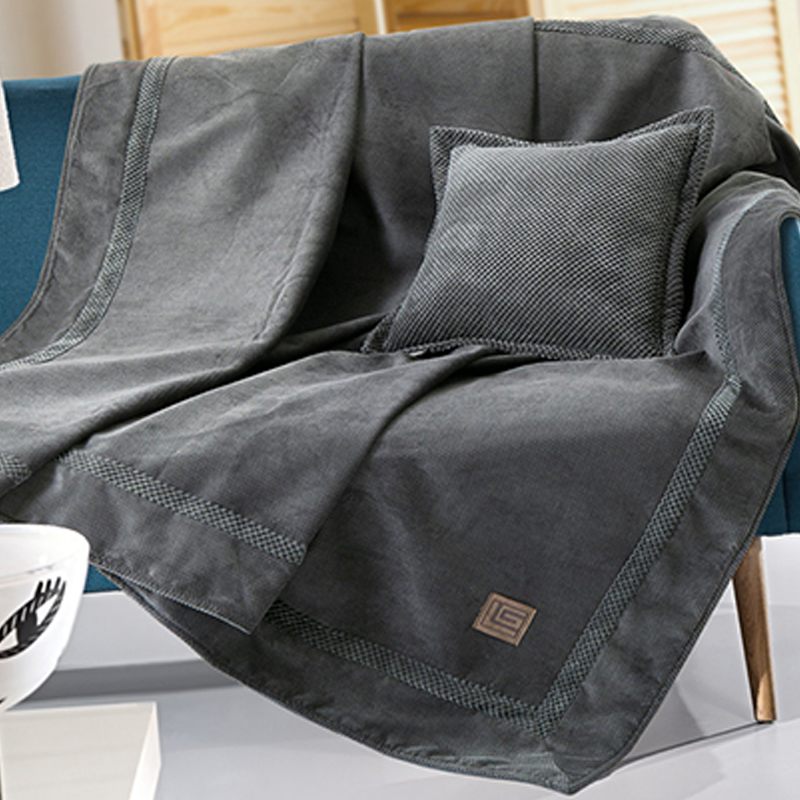 Αδιάβροχο Ριχτάρι Καναπέ Τριθέσιου (170x300) Guy Laroche Rubicon Anthracite New