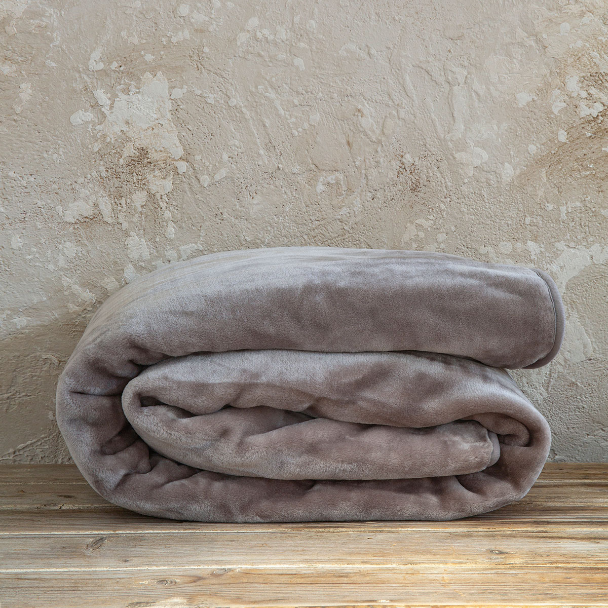 Κουβέρτα Βελουτέ Μονή (160x220) Nima Bed Linen Coperta Cigar Beige φωτογραφία