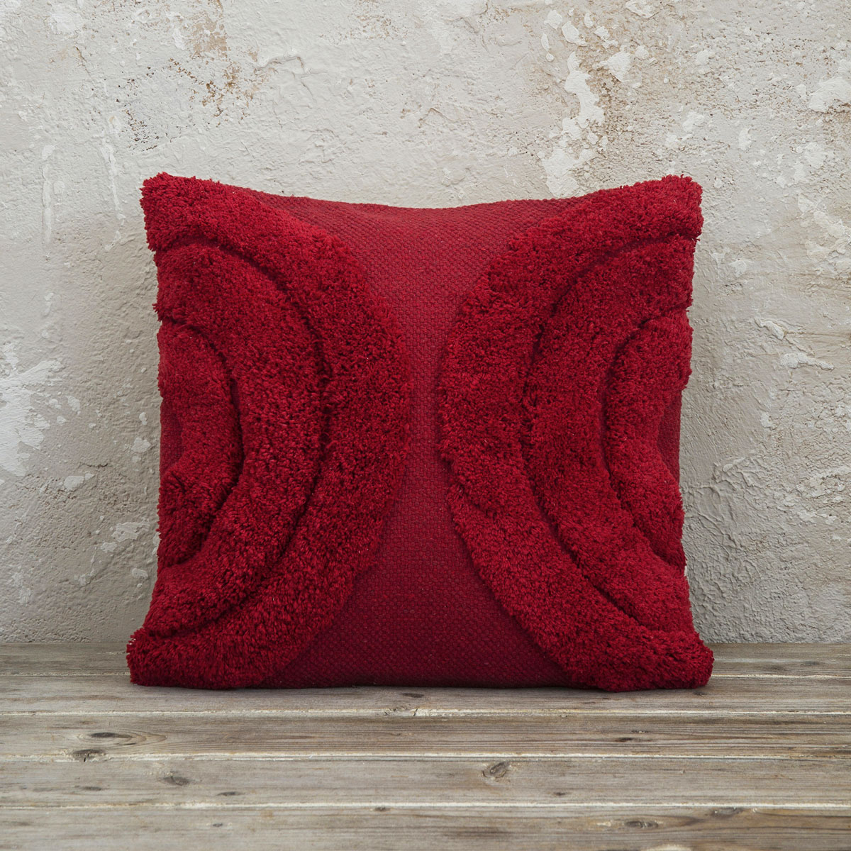 Διακοσμητικό Μαξιλάρι (45X45) Nima Deco Hanna Red Home Λευκά Είδη Σαλονιού Μαξιλάρια Διακοσμητικά Spitishop
