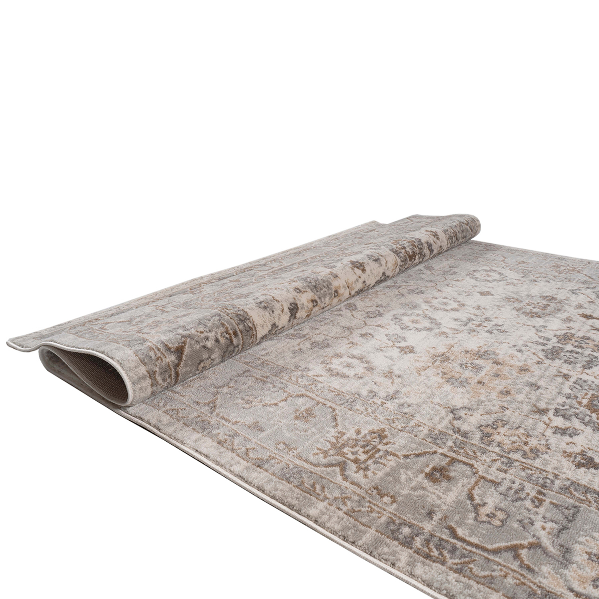 Χαλί (133X190) Polcarpet Estia 2571 D Grey White Home Χαλιά Σαλονιού Spitishop