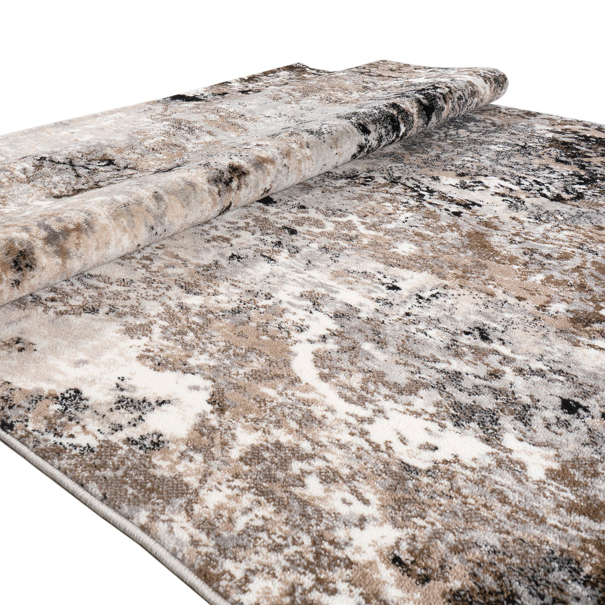 Χαλί (133X190) Polcarpet Estia 4871 Black Beige Home Χαλιά Σαλονιού Spitishop