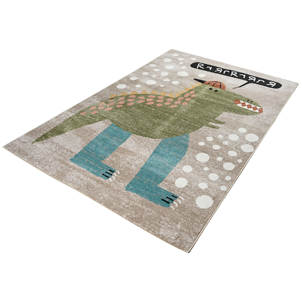 Παιδικό Χαλί (160X230) Polcarpet Carousel Dream 9904 Beige Dinosaur Home Χαλιά Βρεφικά & Παιδικά Spitishop
