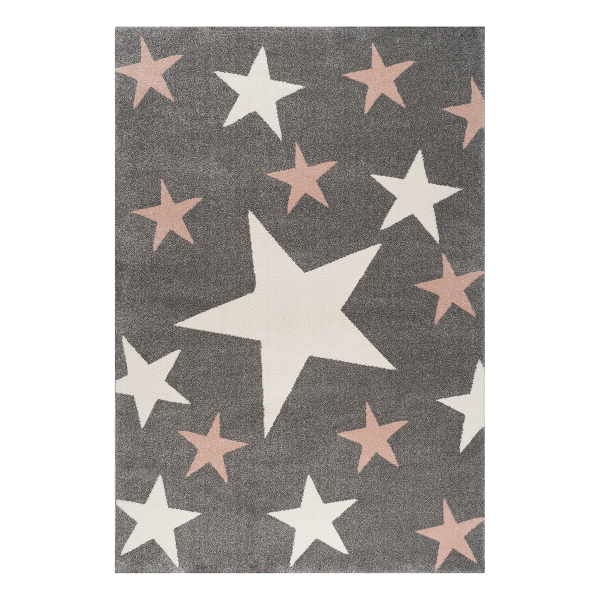 Παιδικό Χαλί (133x190) Polcarpet Star 1925 Pink Grey