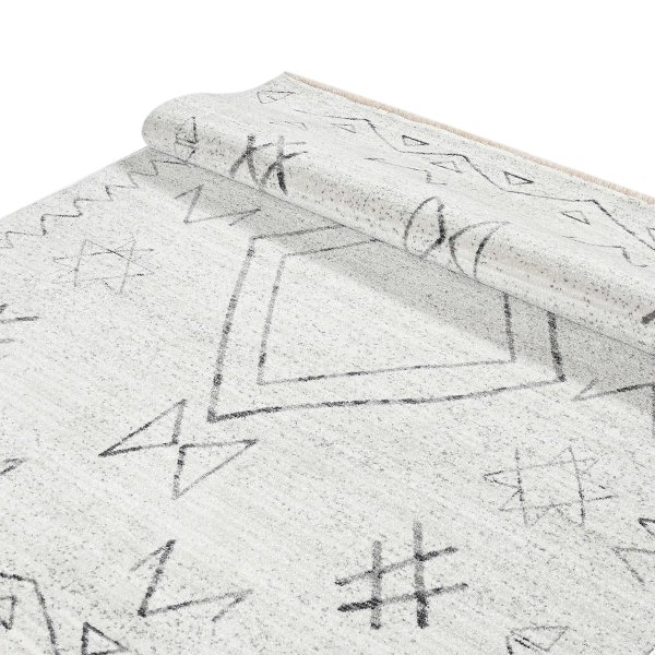 Χαλιά Κρεβατοκάμαρας (Σετ 3τμχ) Polcarpet Mystic Kilvana 3650 Silver/L.Grey