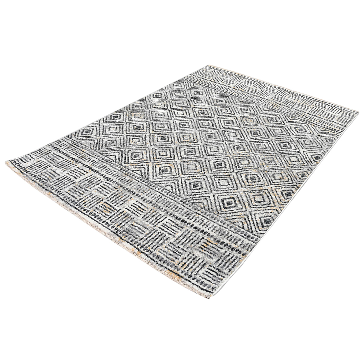 Χαλί (200X290) Polcarpet Mystic Kilvana 4091 Silver Home Χαλιά Σαλονιού Spitishop