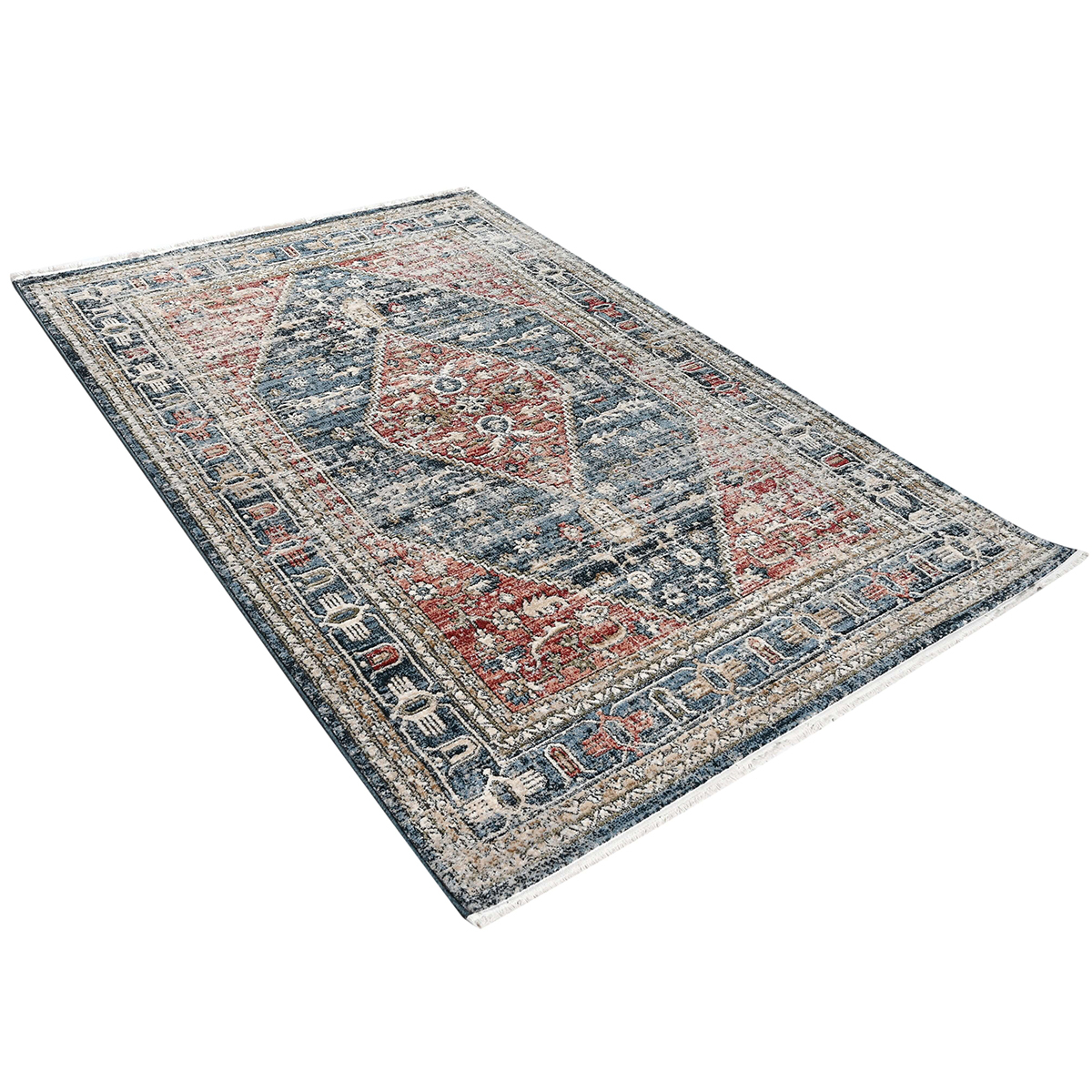 Χαλί (200X290) Polcarpet Allegra Valencia 542 L Blue Rose Home Χαλιά Σαλονιού Spitishop