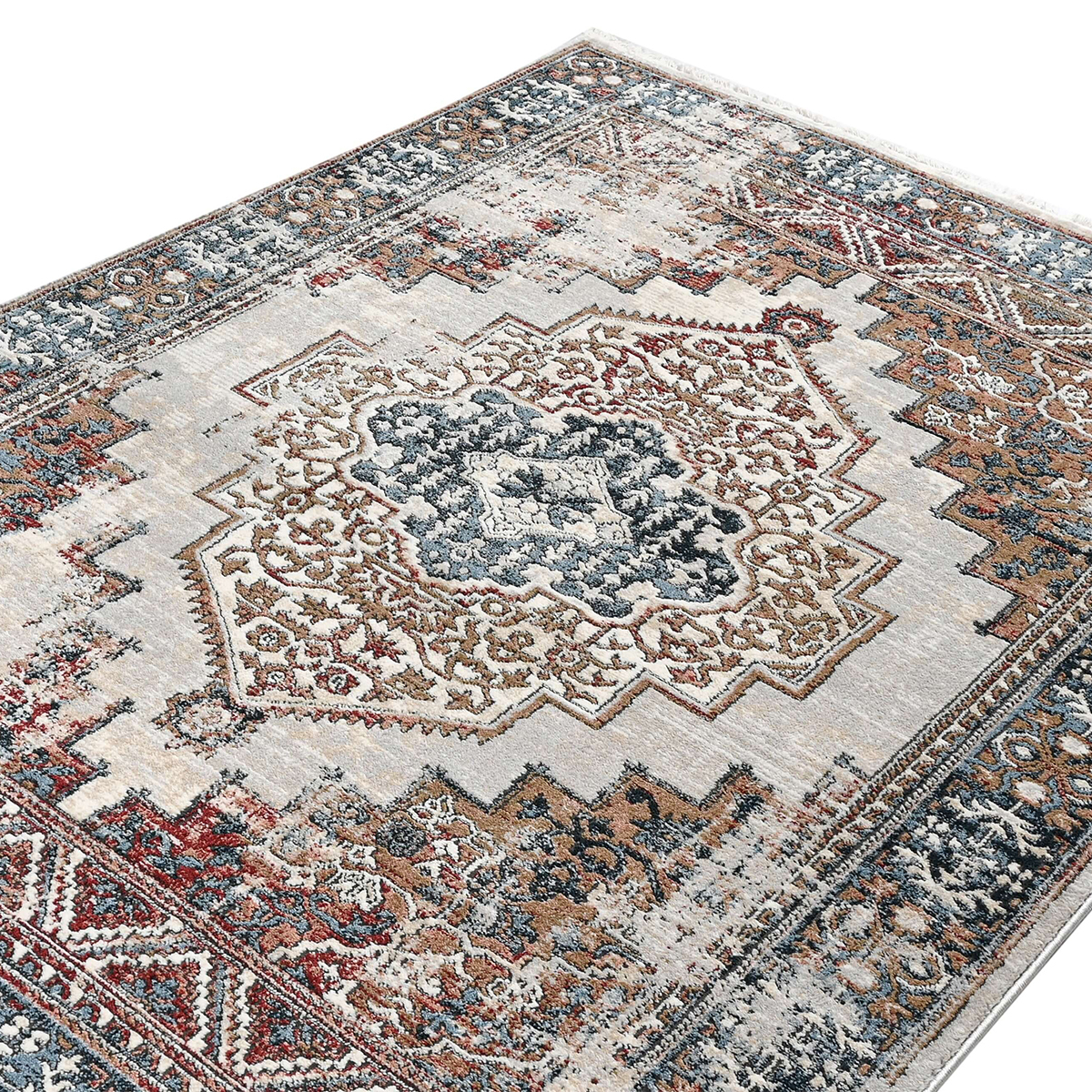 Χαλί (200X290) Polcarpet Allegra Valencia 534 L Grey Blue Home Χαλιά Σαλονιού Spitishop