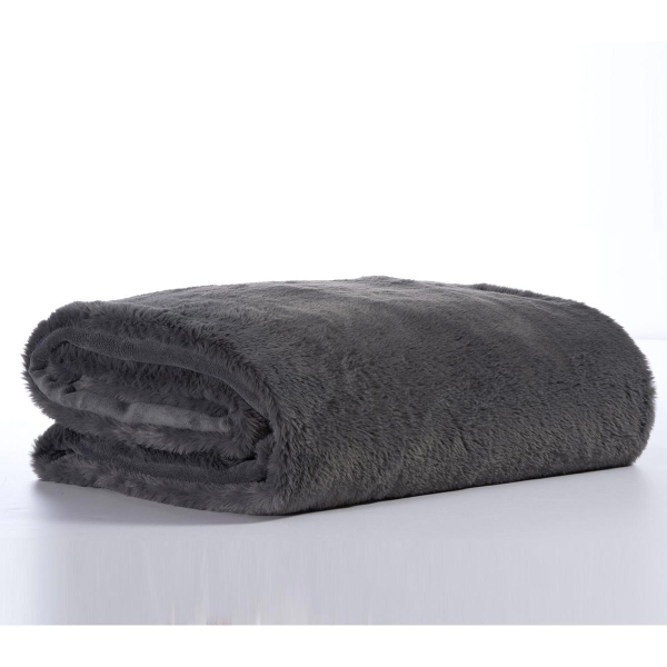 Κουβέρτα Γούνινη Υπέρδιπλη (220x240) Nef-Nef Warmer Grey