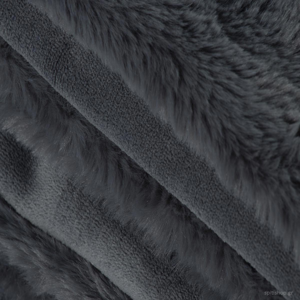 Κουβέρτα Γούνινη Υπέρδιπλη (220x240) Nef-Nef Warmer Grey