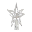 Χριστουγεννιάτικη Κορυφή Δέντρου 19εκ. A-S Silver/White 129287X