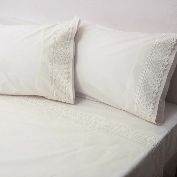 Νυφικά Σεντόνια (Σετ) Viopros Wedding Σχ9 Εκρού