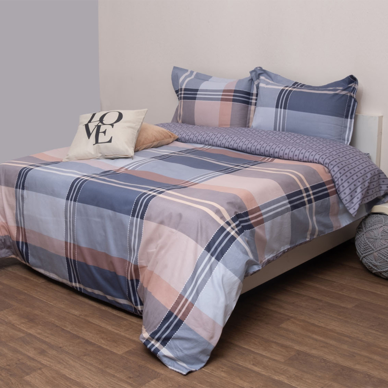 Πάπλωμα Υπέρδιπλο (Σετ 220x240) 2 Όψεων Viopros Έμμα Γκρι