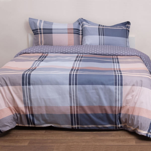 Πάπλωμα Υπέρδιπλο (Σετ 220x240) 2 Όψεων Viopros Έμμα Γκρι