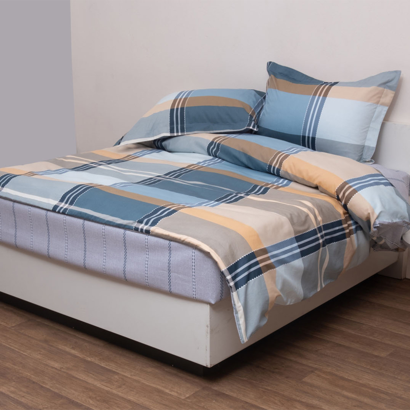 Κουβερλί Υπέρδιπλο (Σετ 220x240) 2 Όψεων Viopros Έμμα Πετρόλ