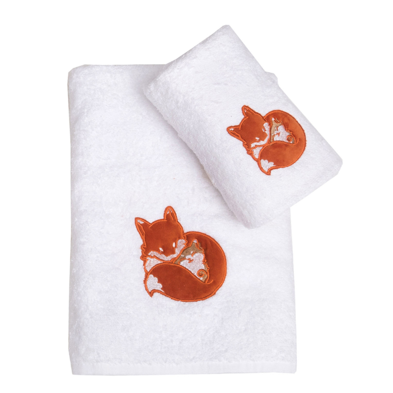 Παιδικές Πετσέτες (Σετ 2τμχ) Viopros Φοξ 400gsm
