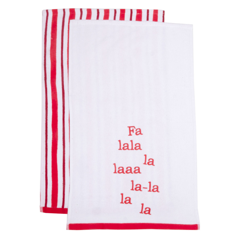 Χριστουγεννιάτικες Πετσέτες Κουζίνας (Σετ 2τμχ) Viopros Christmas 2354