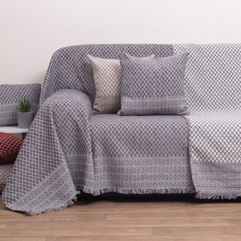 Ριχτάρι Πολυθρόνας 2 Όψεων (180x180) Viopros 2211 Γκρι