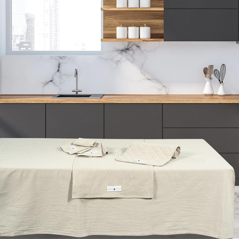 Τραπεζομάντηλο (140x240) Greenwich Polo Club Essential 2637 Ecru