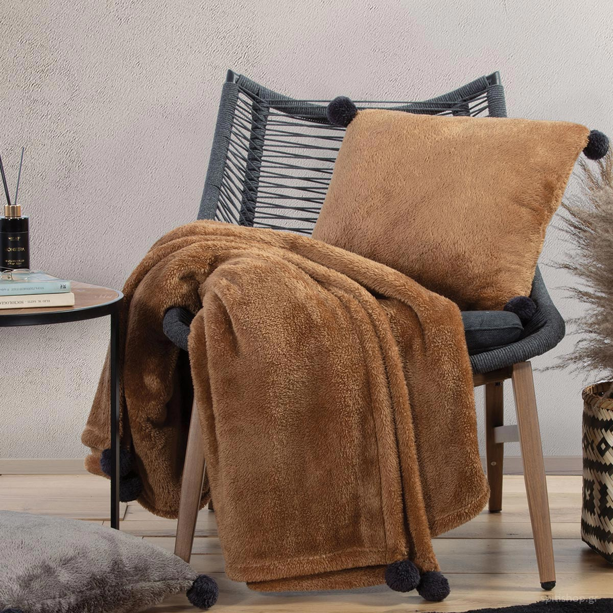 Διακοσμητικό Ριχτάρι Fleece/Κουβέρτα Καναπέ (130×180) Nef-Nef Miaris Carry