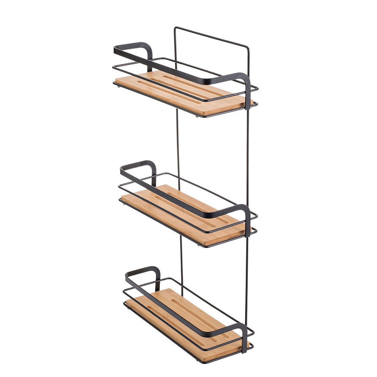 Ραφιέρα Τοίχου για Βάζα Μπαχαρικά (25 5X10 5X49) Estia Bamboo Essentials 02-12779 Home Οργάνωση & Αποθήκευση Κουζίνας Βάσεις - Ραφιέρες Spitishop