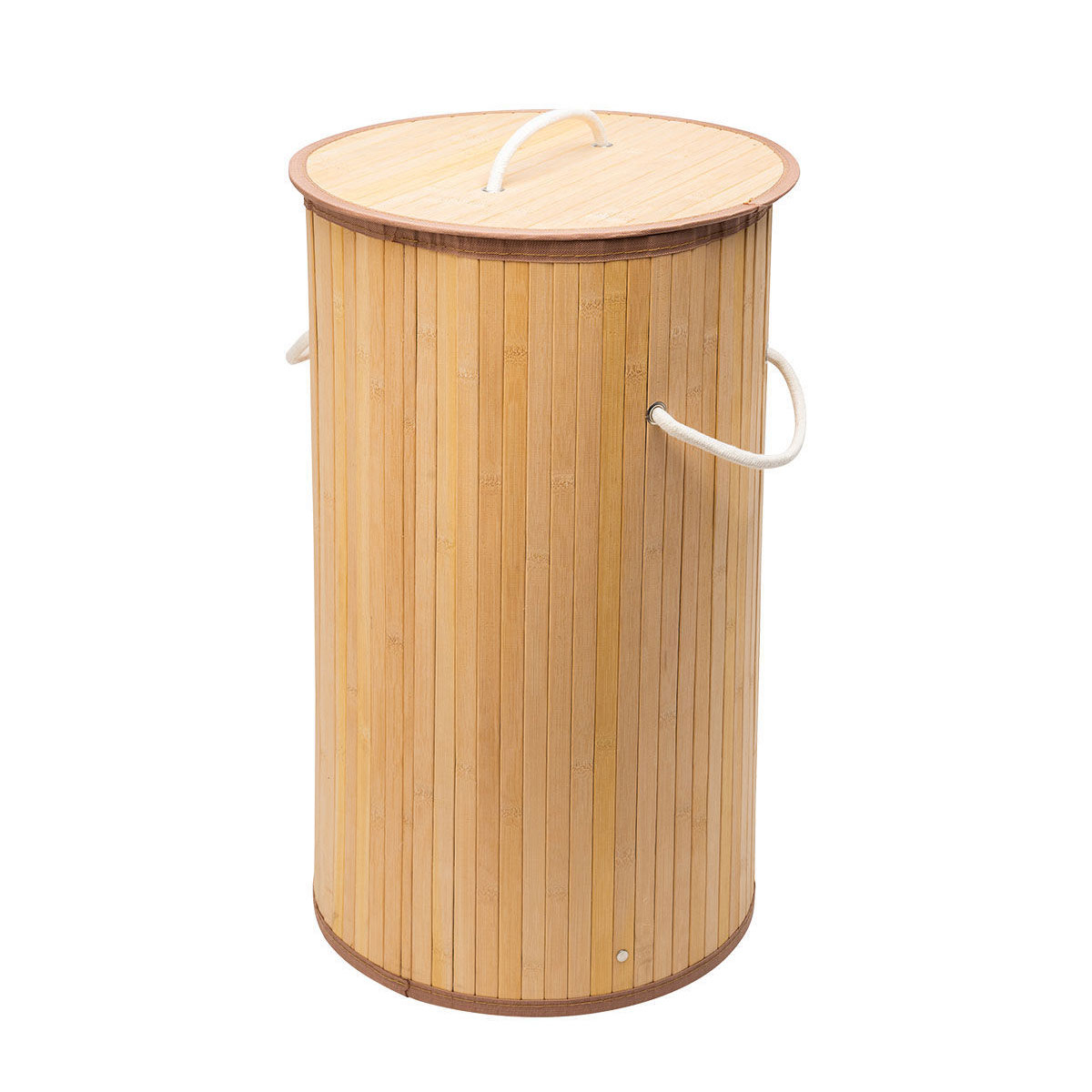 Καλάθι Απλύτων (Φ36X66) Estia Bamboo Essentials 02-12823 Home Μπάνιο Καλάθια Spitishop