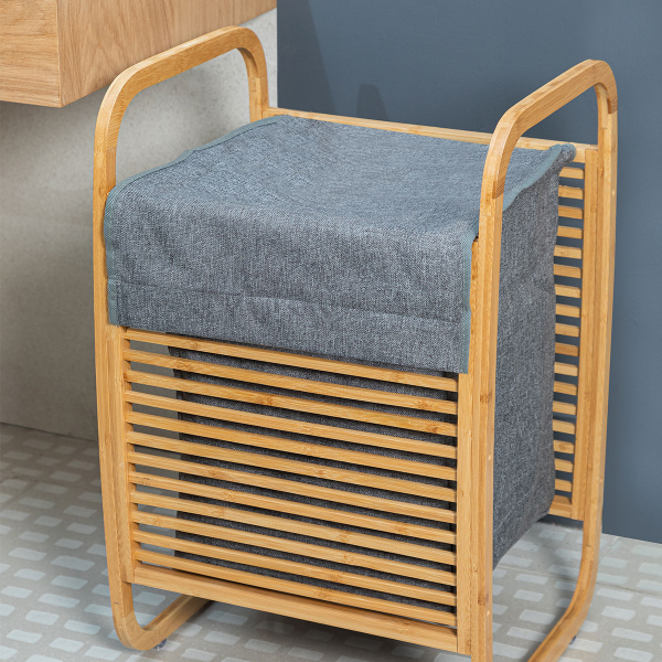 Καλάθι Απλύτων (40x40x70) Estia Bamboo Essentials 02-13042