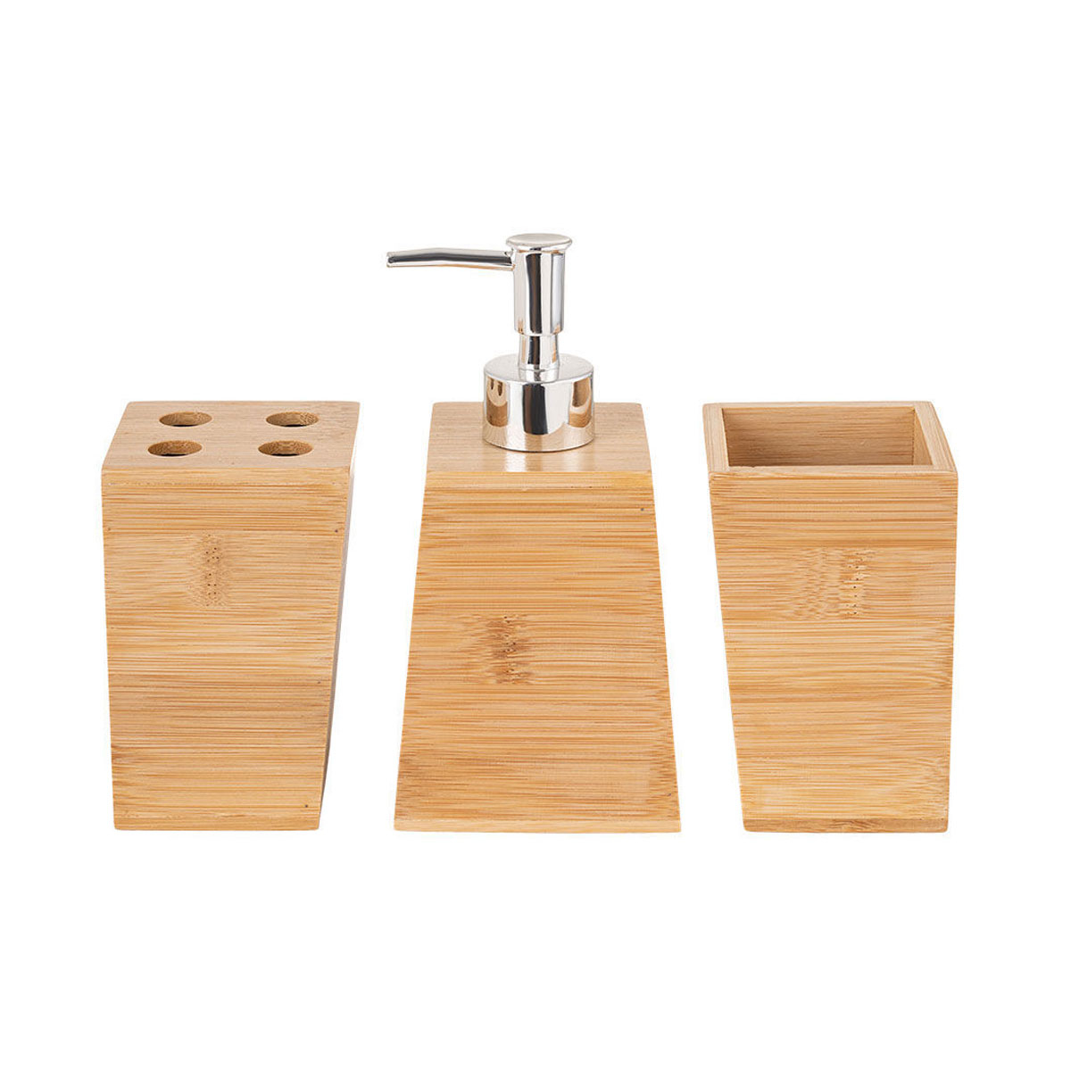Αξεσουάρ Μπάνιου (Σετ 4Τμχ) Estia Bamboo Essentials 02-13066 Home Μπάνιο Spitishop