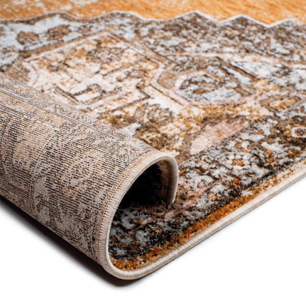 Χαλί Διαδρόμου (80x200) Βιοκαρπέτ Naf Naf Amaro S373B Brown/Multi Grey