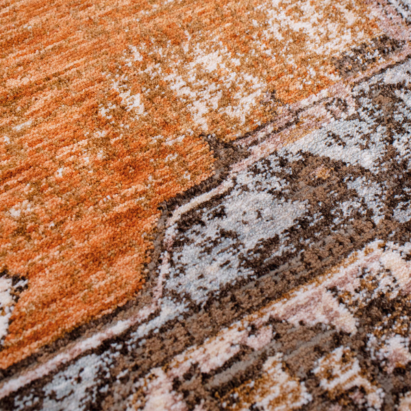 Χαλί Διαδρόμου (80x200) Βιοκαρπέτ Naf Naf Amaro S373B Brown/Multi Grey