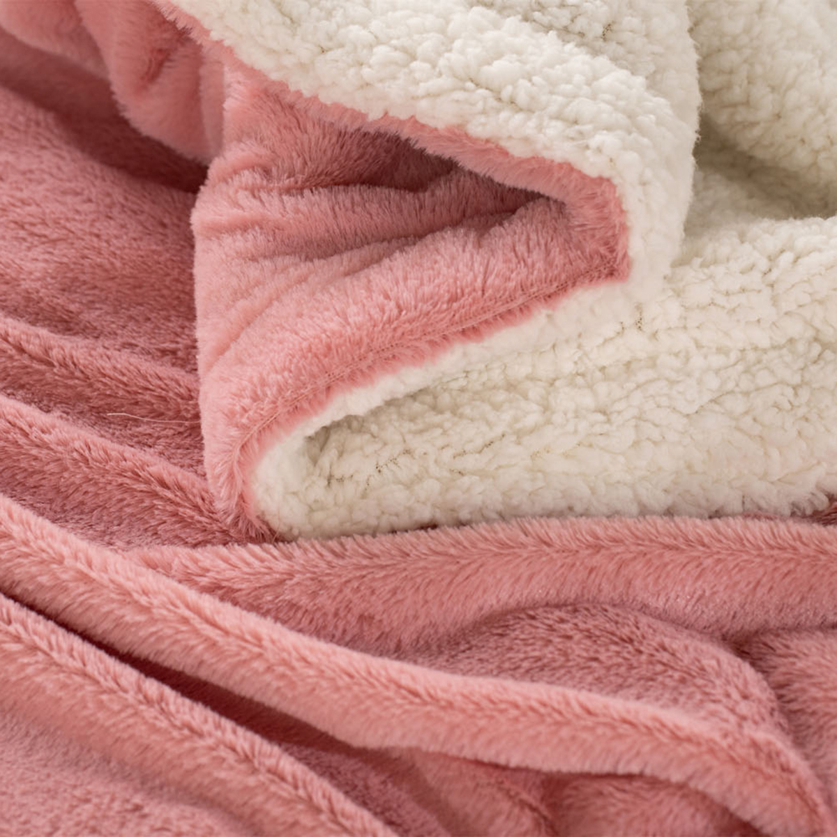 Κουβέρτα Fleece Αγκαλιάς με Γουνάκι (75X90) Anna Riska 2 Blush Pink Home Βρεφικά Προίκα Μωρού Κουβέρτες Βρεφικές Spitishop