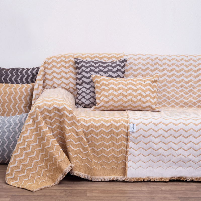 Ριχτάρι Πολυθρόνας 2 Όψεων (180x180) Anna Riska 1447 Gold