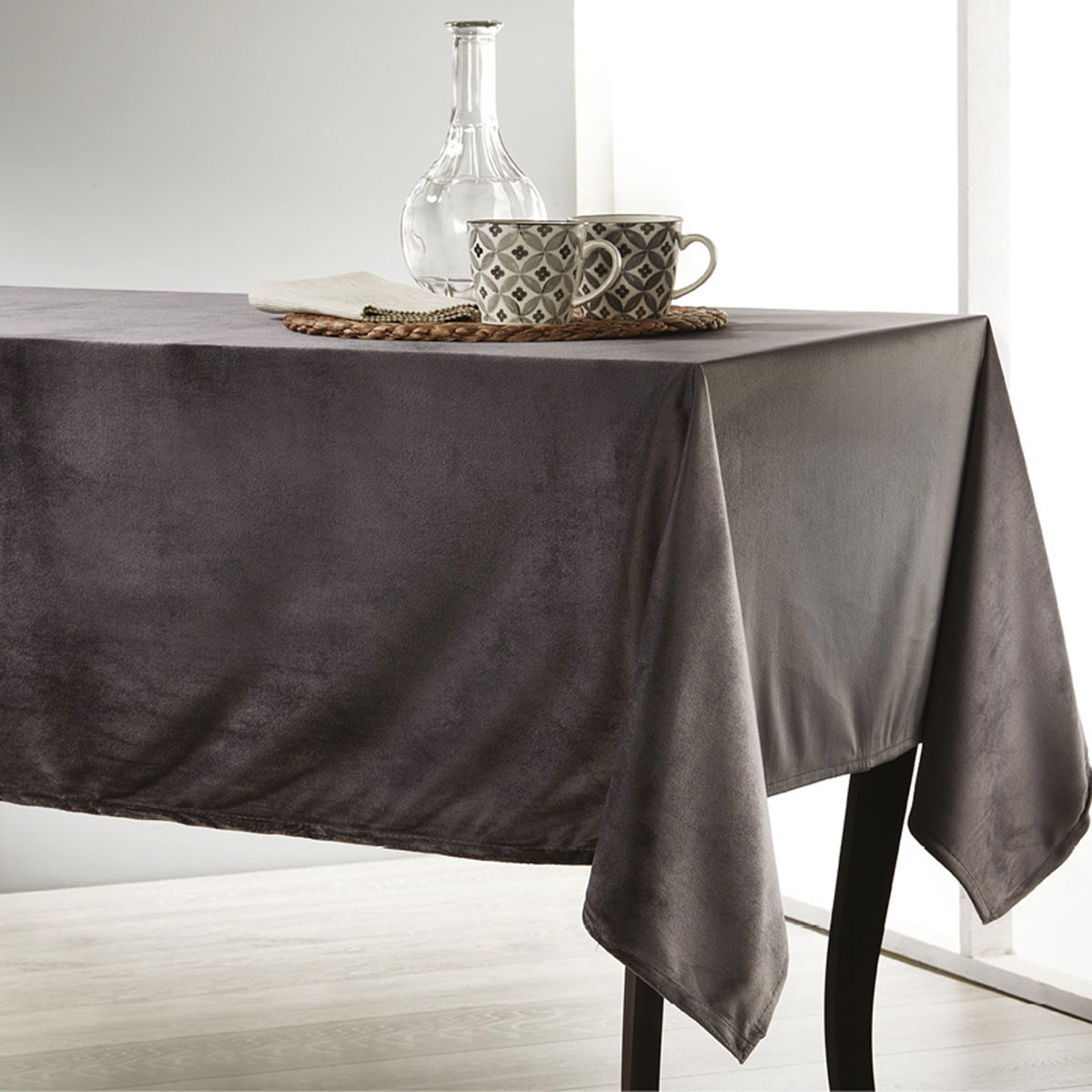 Τραπεζομάντηλο Βελούδινο (140X140) Whitegg Ζ022 Home Λευκά Είδη Κουζίνας & Τραπεζαρίας Τραπεζομάντηλα Spitishop