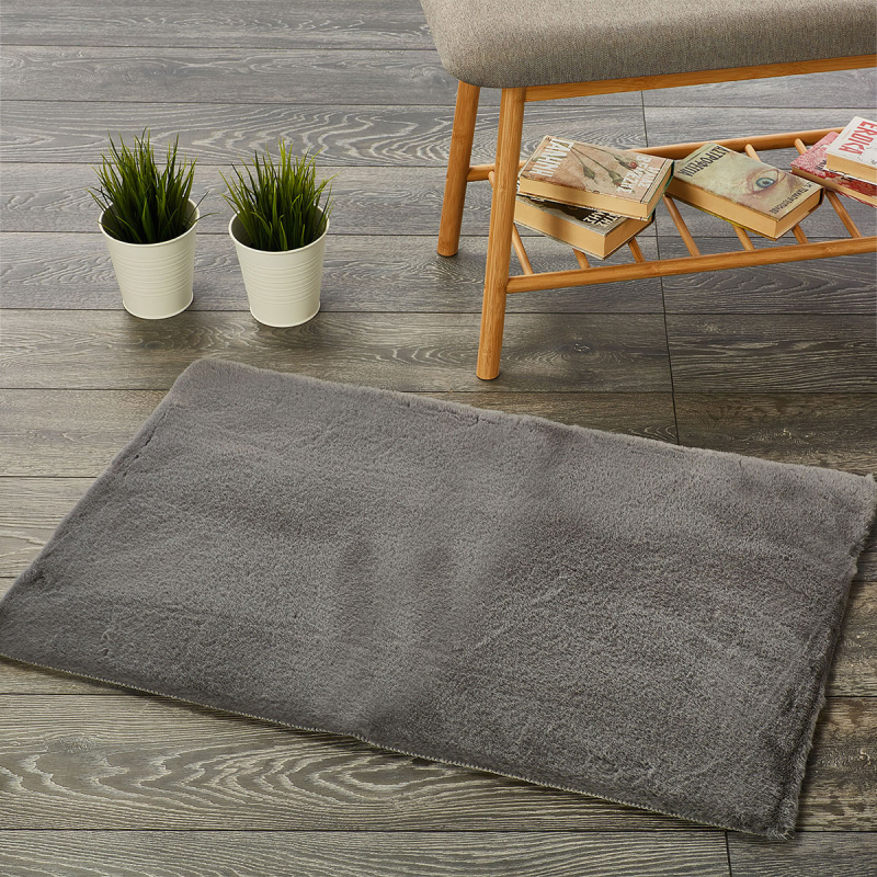 Πατάκι Γούνινο (60x90) Whitegg Pat31-3 Grey