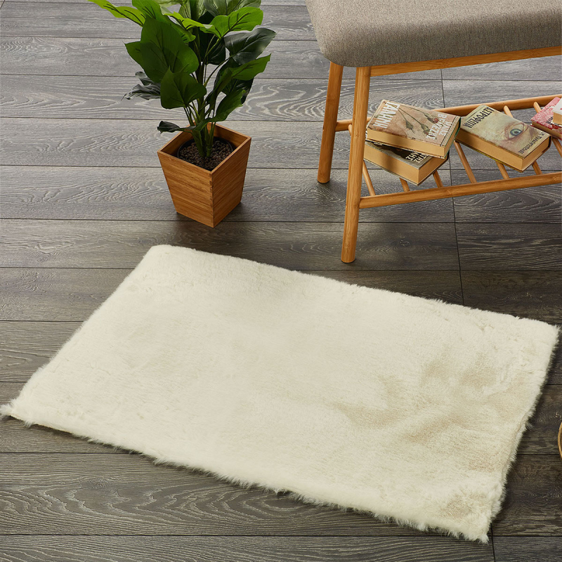 Πατάκι Γούνινο (60x90) Whitegg Pat31-4 Ivory