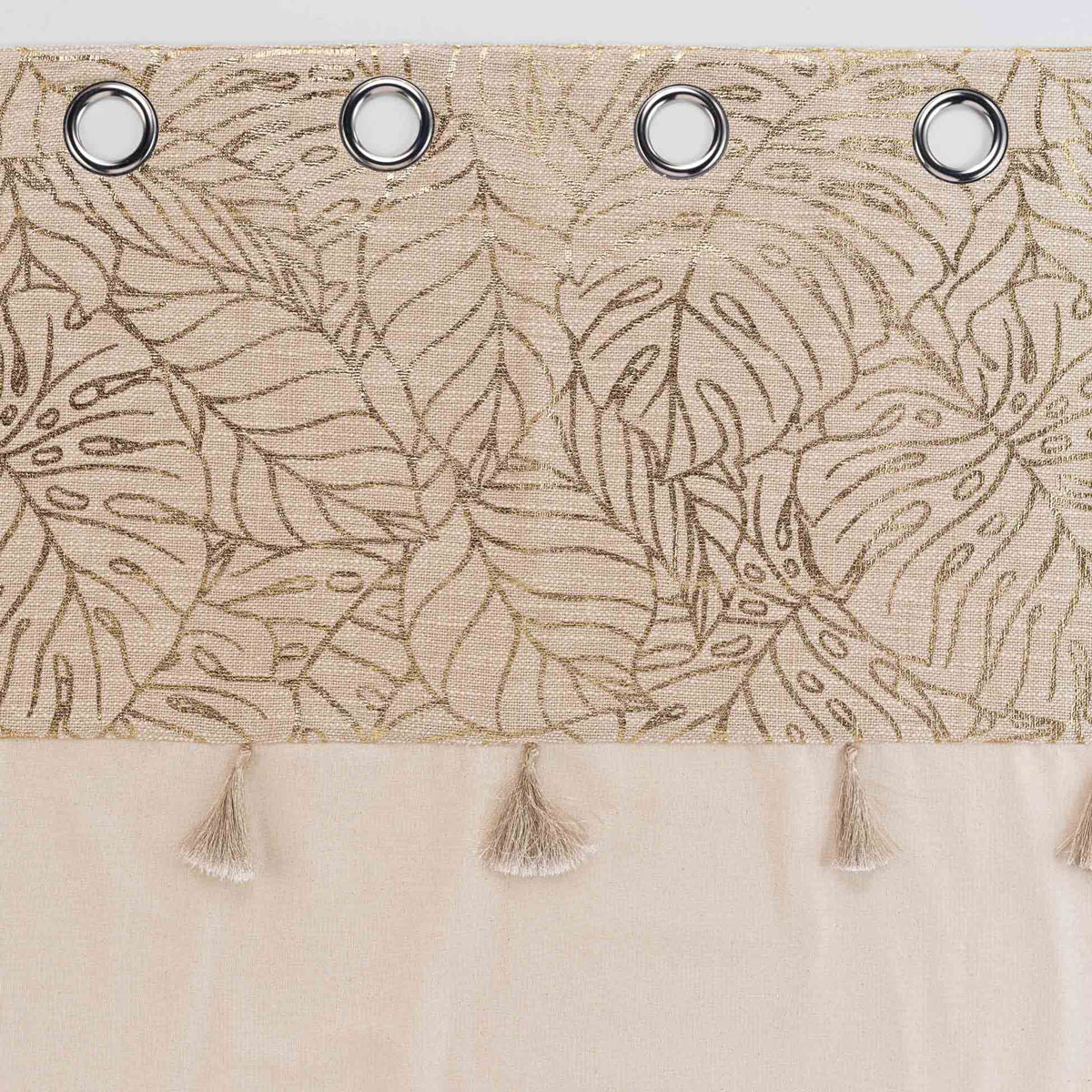 Κουρτίνα (140X240) με Τρουκς L-C Solea Or 1611559 Home Κουρτίνες Σαλονιού Spitishop