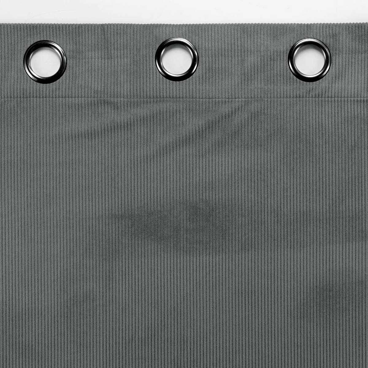Κουρτίνα Βελουτέ (140X260) με Τρουκς L-C Casual Anthracite 1611434 Home Κουρτίνες Σαλονιού Spitishop