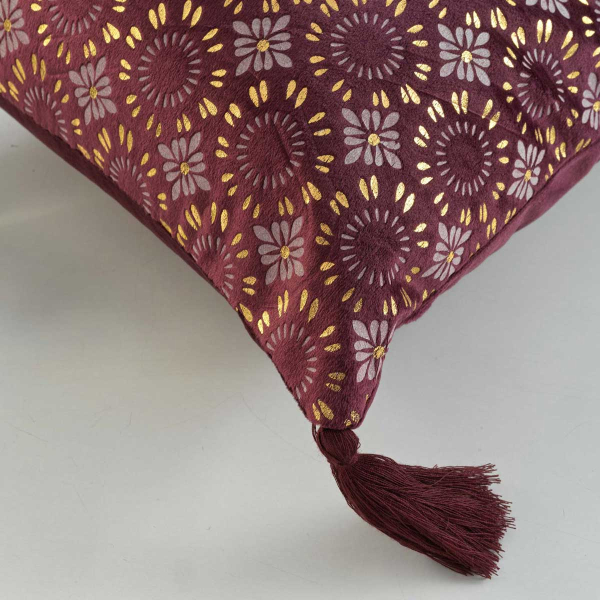 Διακοσμητικό Μαξιλάρι Βελουτέ (30x50) L-C Silene Bordeaux 1611810