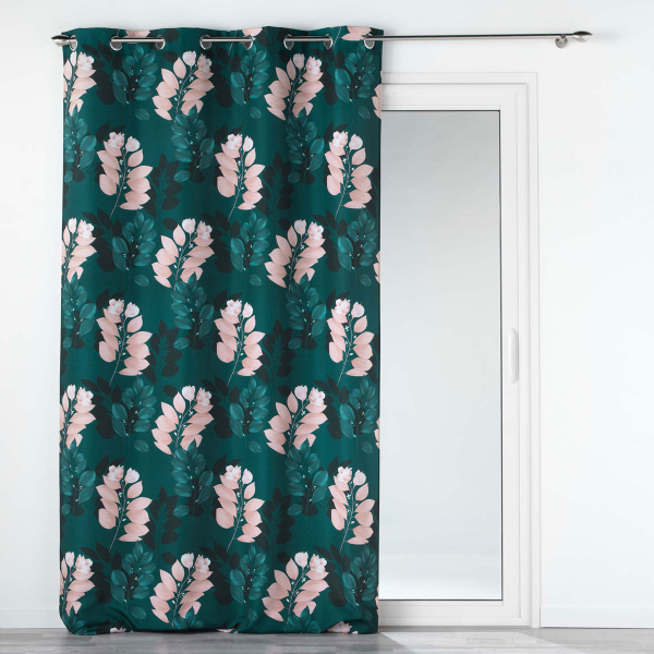 Κουρτίνα (140x260) Με Τρουκς L-C Belline Rideau Emeraude 1611151