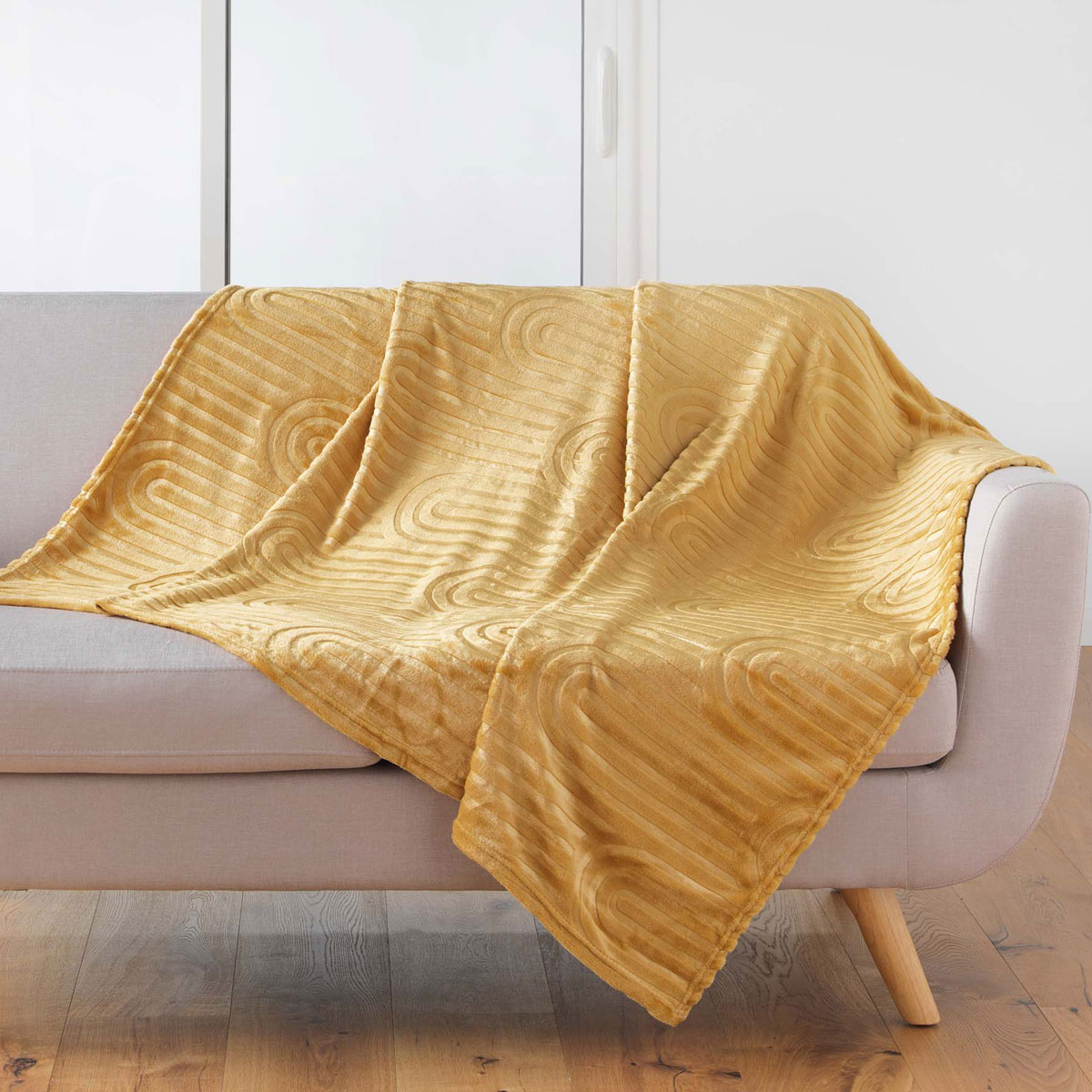 Κουβέρτα Καναπέ (125×150) L-C Esquisse Camel 1611473