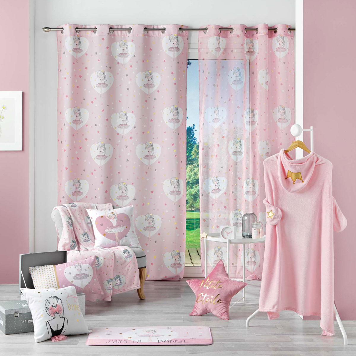 Παιδική Κουρτίνα (140X240) με Τρουκς L-C Petite Etoile Voilage 1627224 Home Κουρτίνες Παιδικές Spitishop